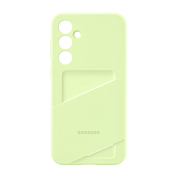 Клип-кейс (накладка) Samsung Card Slot Case для Samsung Galaxy A35 полиуретан, лаймовый