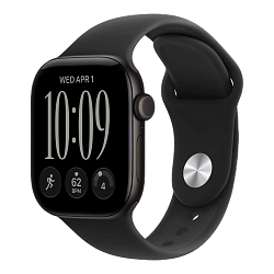 Умные часы Apple Watch Series 12 46mm GPS   Black Aluminum Case Black Sport Band