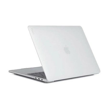 Чехол UNIQ Claro для Apple MacBook Pro 13" (2020 / 2022) (Уценка) прозрачный матовый (хорошее состояние, потертости) - 3