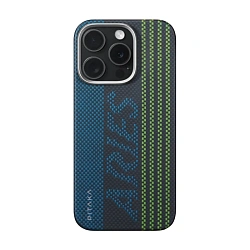 Клип-кейс (накладка) Pitaka Aries Tactile Woven Case для Apple iPhone 16 Pro Max (Уценка) "кредитная карта"