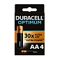 Батарейка Duracell Optimum AA MX1500-4BL, 4шт 