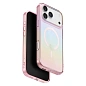 Клип-кейс (накладка) UNIQ Iridescia MagSafe для Apple iPhone 17 Pro полиуретан, голографический розовый