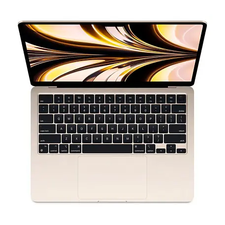 Ноутбук Apple Macbook Air 13" (2022) M2 16 ГБ, 256 ГБ SSD (MC7W4), "сияющая звезда" - 2