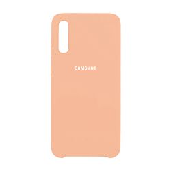 Клип-кейс (накладка) Silicone cover для Samsung Galaxy A70 силикон, пудровый