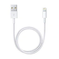 Дата-кабель Apple  Lightning 2 м, белый