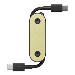 Дата-кабель Native Union Pocket Cable 60W Type-C to Type-C 0.17 м, лимонный