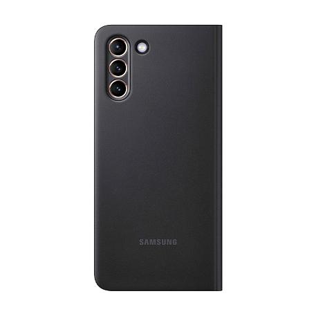 Чехол-книжка Samsung Smart Clear View Cover для Samsung Galaxy S21 Plus полиуретан, поликарбонат, чёрный - 3