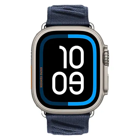 Умные часы Apple Watch Hermes Ultra 3 49mm GPS + Cellular Silver Titanium Case Bleu Nuit Single Tour En Mer Strap - 2