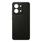 Клип-кейс (накладка) Borasco Art Case для Xiaomi Redmi 15C / Poco C85 полиуретан, поликарбонат, "чёрный карбон"