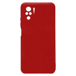 Клип-кейс (накладка) для Xiaomi Redmi 10 силикон, красный