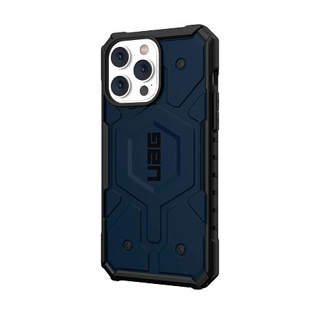 Клип-кейс (накладка) UAG Pathfinder Magsafe для Apple iPhone 14 Pro Max поликарбонат, синий - 2