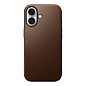 Клип-кейс (накладка) Nomad Modern Leather Case для Apple iPhone 17 кожа, коричневый