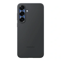 Клип-кейс (накладка) Silicone cover закрытый для Samsung Galaxy S25 Plus силикон, чёрный