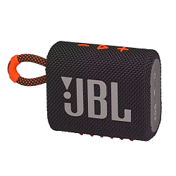 Портативная колонка JBL Go 3 чёрный с оранжевым