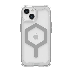 Клип-кейс (накладка) UAG Plyo Magsafe для Apple iPhone 15 поликарбонат, прозрачный серебристый