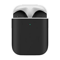 Беспроводные наушники Apple AirPods 2 с зарядным футляром чёрный матовый (MV7N2)