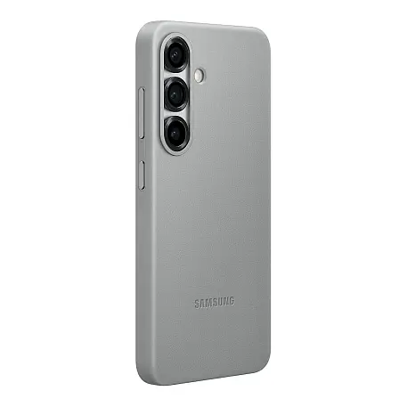 Клип-кейс (накладка) Samsung Kindsuit Case для Samsung Galaxy S25 экокожа, поликарбонат, серый - 2