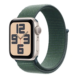 Умные часы Apple Watch SE (2024) 40mm GPS Starlight Aluminium Case Lake Green Sport Loop