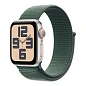 Умные часы Apple Watch SE (2024) 40mm GPS Starlight Aluminium Case Lake Green Sport Loop One Size