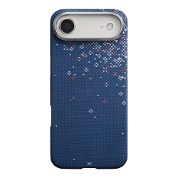 Клип-кейс (накладка) Pitaka Ultra-Slim Case для Apple iPhone Air кевлар (арамид), "Sakura Hours" синий (SH1701AN)