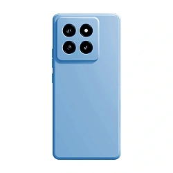 Клип-кейс (накладка) Silicone cover закрытый для Xiaomi 14T силикон, голубой