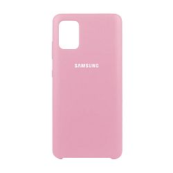 Клип-кейс (накладка) Silicone cover для Samsung Galaxy A31 силикон, розовый