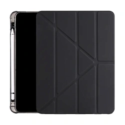 Чехол-книжка c отделением под стилус Smart Case для Apple iPad Pro 11" (2020 / 2021 / 2022) силикон, чёрный