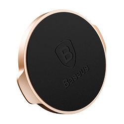 Автомобильный держатель магнитный Baseus Small Ears Series Magnetic (клеящаяся платформа), золотой