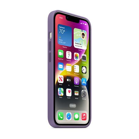 Клип-кейс (накладка) Silicone Case MagSafe для Apple iPhone 14 силикон, фиолетовый - 2