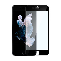 Защитное стекло 3D Premium для Apple iPhone 6 / 6s, черная рамка