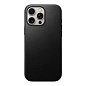Клип-кейс (накладка) Nomad Modern Leather Case для Apple iPhone 16 Pro Max кожа, чёрный