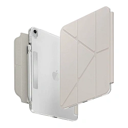 Чехол-книжка c отделением под стилус UNIQ Camden Click для Apple iPad 10.9" (2022) / Apple iPad 11 (2025) полиуретан, искусственная кожа, бежевый