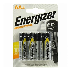 Батарейка Energizer Industrial AA LR6-4BL, 4шт
