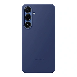 Клип-кейс (накладка) Silicone cover закрытый для Samsung Galaxy S25 Plus силикон, тёмно-синий
