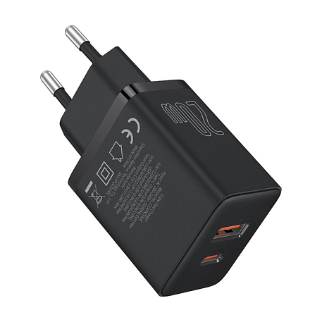 Сетевое зарядное устройство Baseus Cube Fast Charging 20 Вт чёрный - 2