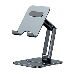 Держатель-подставка Baseus Desktop Biaxial Foldable Metal Stand серый