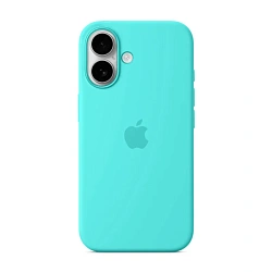 Клип-кейс (накладка) Silicone Case для Apple iPhone 16 Plus силикон, бирюзовый