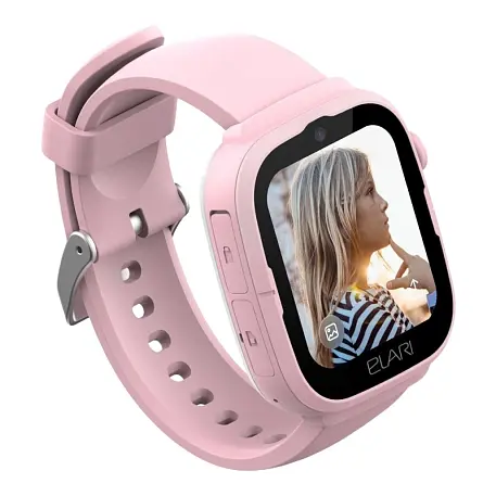 Детские умные часы ELARI Go 4G розовый - 3