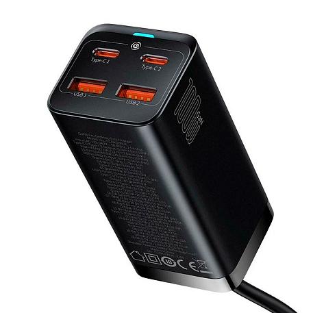 Сетевое зарядное устройство Baseus GaN3 Pro Desktop Fast Charger 100 Вт чёрный - 3