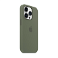 Клип-кейс (накладка) Silicone Case MagSafe для Apple iPhone 14 Pro силикон, оливковый - 2