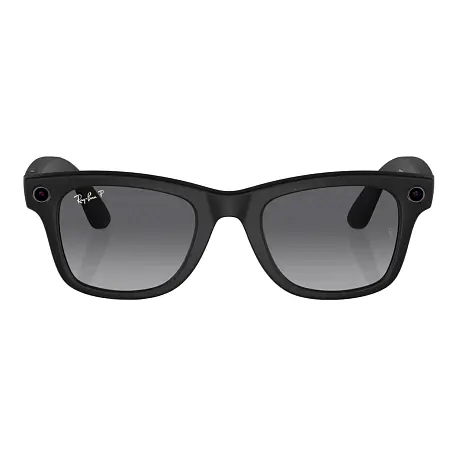 Умные очки Ray-Ban Wayfarer Matte Black, Gradient Graphite Polarized, (50-22-150mm) - 2
