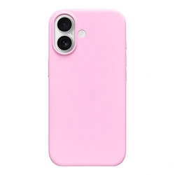 Клип-кейс (накладка) Silicone Case MagSafe для Apple iPhone 17 силикон, розовый