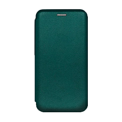 Чехол-книжка для Xiaomi Redmi 13C / Poco C65 искусственная кожа, тёмно-зелёный