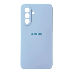 Клип-кейс (накладка) Silicone cover закрытый для Samsung Galaxy A57 силикон, голубой