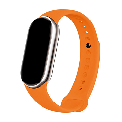 Спортивный ремешок для Xiaomi Smart Band 8 / 9 / 10 силикон оранжевый