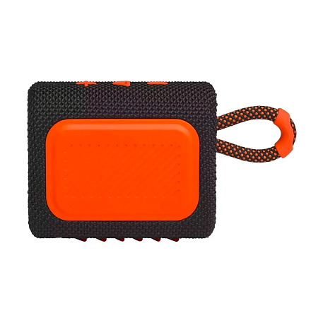 Портативная колонка JBL Go 3 чёрный с оранжевым - 2