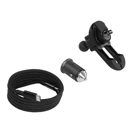 Автомобильный держатель магнитный Magssory Prime Pro Magnetic Car Kit Qi2 с беспроводной зарядкой (зажим) чёрный - 4