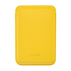 Кардхолдер K-DOO Mag Leather Wallet для Apple iPhone кожа, жёлтый