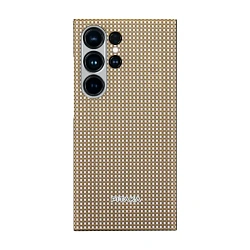 Клип-кейс (накладка) Pitaka MagEZ Case 5 для Samsung Galaxy S24 Ultra кевлар (арамид), песочный