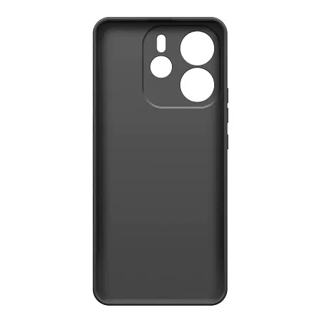 Клип-кейс (накладка) Silicone cover закрытый для Xiaomi Redmi Note 14 4G силикон, чёрный - 2